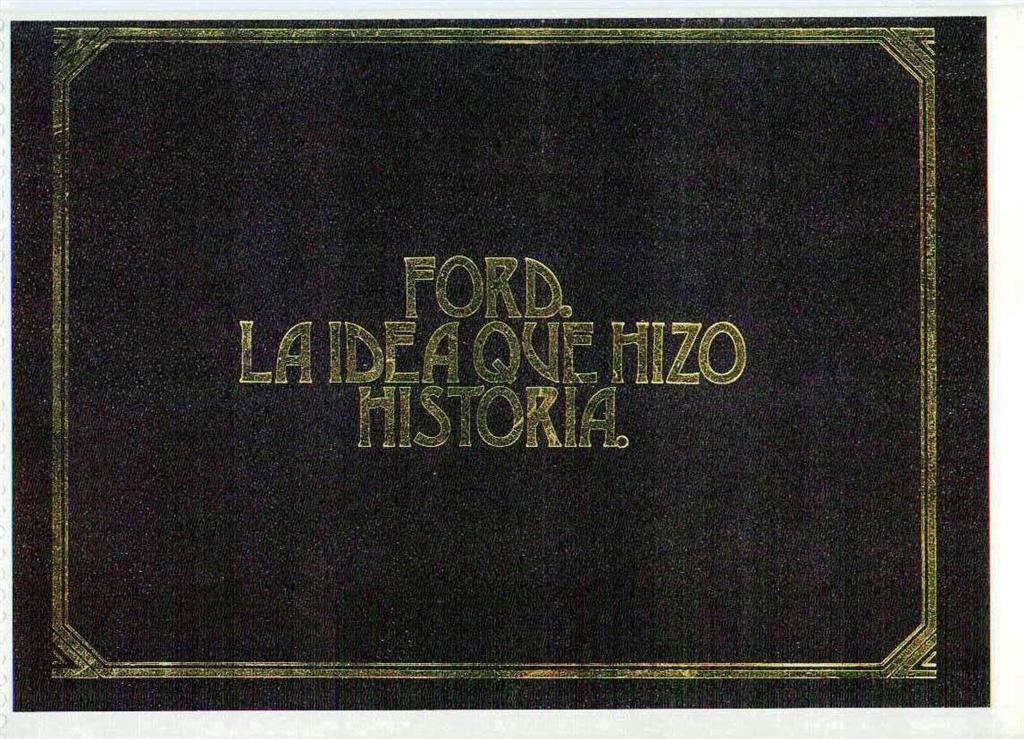 Folleto Ford - 75° Aniversario