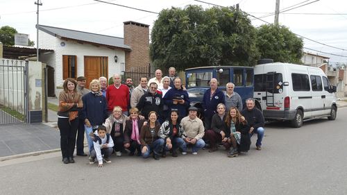 Previo a la partida del segundo tramo, abril de 2016