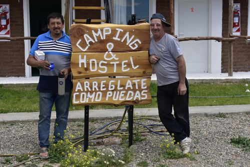 Parada en un camping patagónico