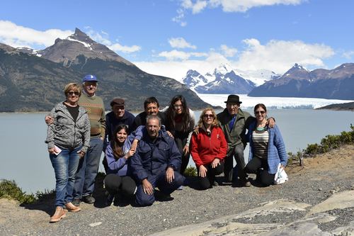 Frente al Glaciar Perito Moreno, El Calafate
